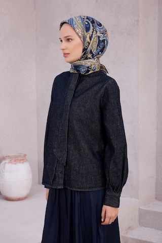 BELLİ İpek Twill Eşarp 4202d01 Lacivert - 83