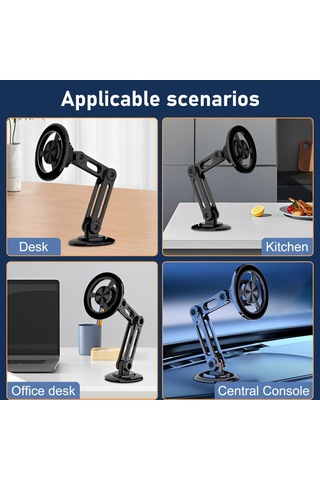 Padalink 360 Dönebilen Güçlü Mıknatıslı Araç Telefon Tutucu - Sarsıntıya Dayanıklı Altın