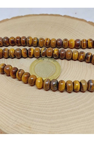 Yasamtohumu Kaplangözü Taşı Rondela Kesim 5x8mm Dizi 54324 Çok REnkli Çok Renkli
