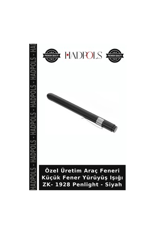 Özel Üretim Araç Feneri Küçük Fener Yürüyüş Işığı Zk- 1928 Penlight - Siyah
