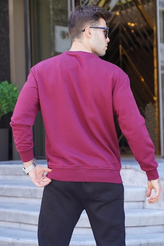Madmext Bordo Regular Fit Basic Sweatshirt 6136-bordo Bordo