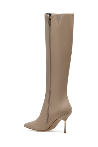 Nine West Berısa 2pr Nude Kadın Topuklu Çizme Bej