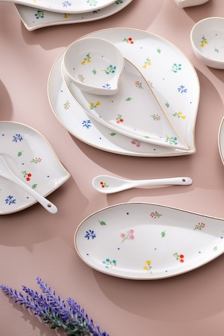 Emsan Daisy Porselen 32 Parça 6 Kişilik Kahvaltı Takımı Beyaz