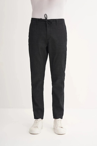 Cazador Jogger Denim Pantolon Düz Paça Beli Bağcıklı 811 Siyah