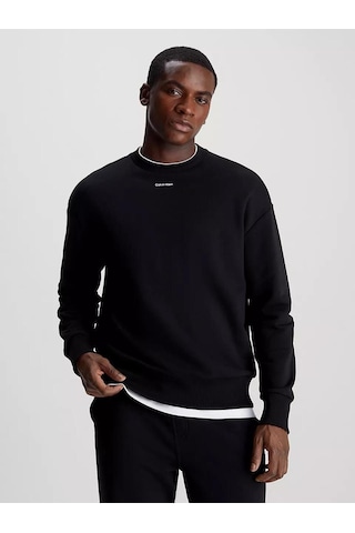 Calvin Klein Nano Logo Sweatshırt Siyah