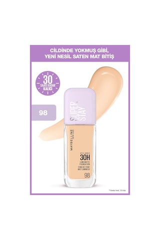 Poreless Jelly Gözenek Gizleyici Makyaj Bazı & Super Stay Lumi Matte Fondöten - 98 Makyaj Seti pktmybbazfondoten2-10737 Diğer