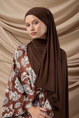 Silk Home Premium Penye Şal 65002-08 Kahverengi Çok Renkli