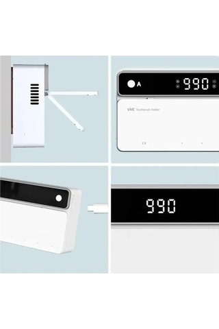 Maoyaya Uv Diş Fırçası Tutucu Şarj Edilebilir Hızlı Kuruyan Diş Fırçası, Çok Renkli Küçük Boyutlu Çok Renkli