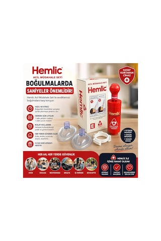Hemlich İlkyardim Kiti Uts Kayıtlı 2 Baslık Bır Arada Kirmizi Yada Beyaz Gövde