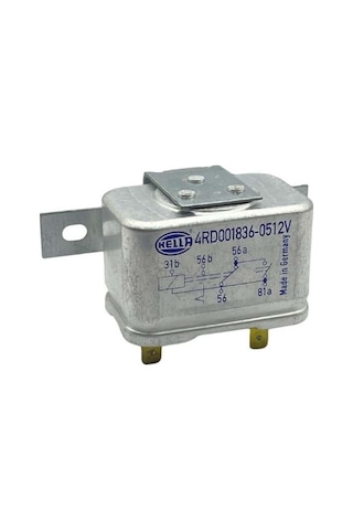 12v Far Rölesi 5 Uçlu Çift Platin Kalıcı 31b-56-56a-56b-81a - 4rd001836-051