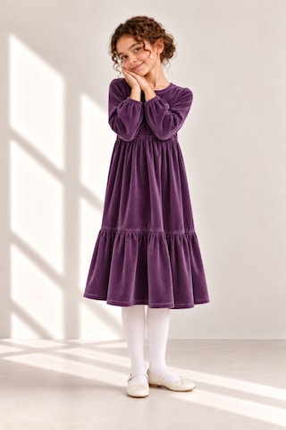 Moda Kız Çocuk Modest Pamuk Kadife Midi Elbise Mor Mor Moda Kız Çocuk Modest Pamuk Kadife Midi Elbise Mor Mor