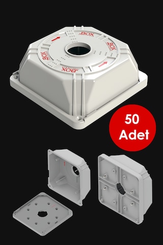 Jbox 50 Adet Kamera Montaj Buatı ve Alt Kapağı