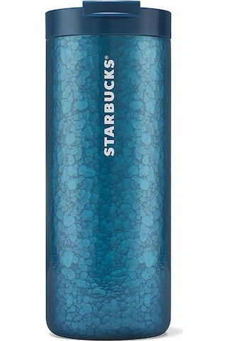 Starbucks Deniz Kabuğu Temalı Koyu Mavi Paslanmaz Çelik Termos 532 Ml Mavi
