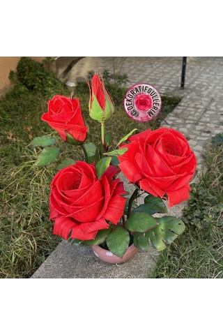Favorite Kırmızı Lambader 112cm 2,5kg 220volt Dekoratif Organik