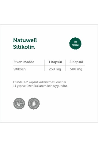 Sitikolin 30 Kapsül - 2 Adet