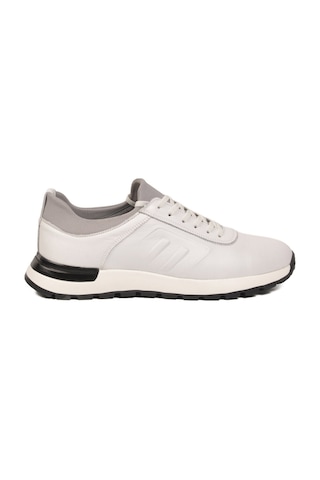 Voyager Erkek Beyaz Hakiki Deri Casual Ayakkabı Bağcıklı Rahat Konfor Tabanlı Sneaker M294 M