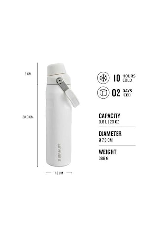 Stanley The Aerolight Iceflow 0.60 L Soğuk Su Termosu Beyaz