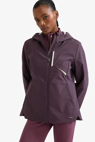 Defacto Defactofit Su Geçirmez Slim Fit Dar Kesim Kapüşonlu İçi Polarlı Fermuarlı Mont E9235ax25aubr457 Bordo