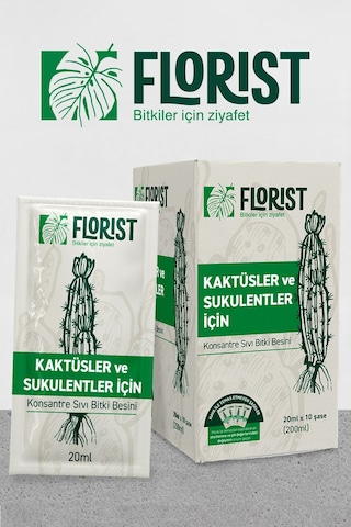 Florıst-konsantre Sıvı Kaktüs Ve Sukulent Bitki Besini 200