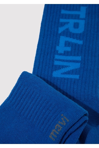 Mavi - Tr4ın Baskılı Mavi Soket Çorap 0911969-32213 Mavi