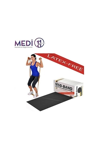 Moves Band 1.5 Metre Siyah Egzersiz ve Pilates Direnç Bandı Siyah