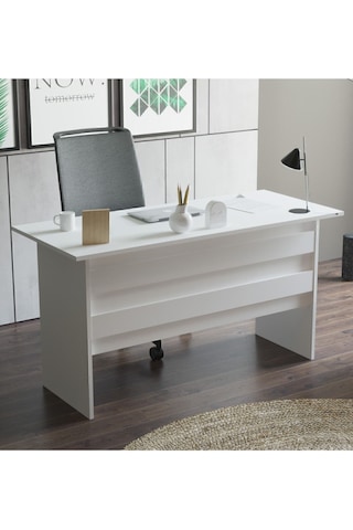 Bega A 140cm Ofis Çalışma Masası Beyaz Beg1-w Beyaz