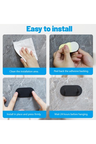 Anahtarlıklar İçin Duvara Monte Yapışkanlı Kancalar Çok Renkli