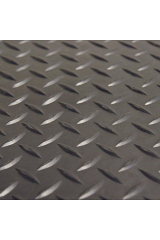 Lexroo Kauçuk Rulo "diamond-plate" - 3 Mm X 1,2 M X 0,3 M Rulo - Siyah