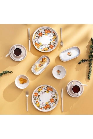 Emsan Teraryum Multicolor 32 Parça 6 Kişilik Kahvaltı Seti Çok Renkli