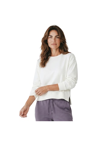 Sportive Cleo Kadın Beyaz Günlük Stil Sweatshirt 26yk0008-kbyz
