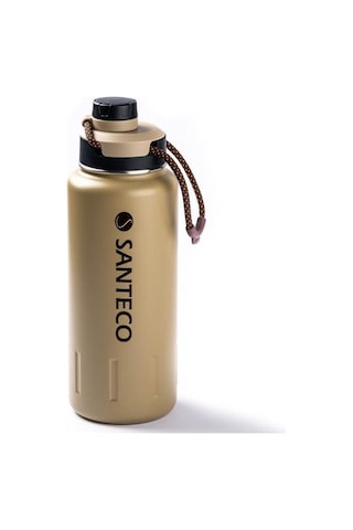 Santeco Haki Çift Katmanlı Paslanmaz Çelik Termos Su Şişesi 950ml Haki