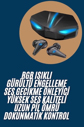 Wireless Kulaklık Mikrofonlu Bluetooth Oyuncu Kulaklığı Diğer