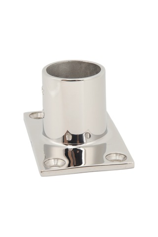 Lemestar Tekne Gemi Jot 316 Paslanmaz Çelik 90 Dikdörtgen Rail Tabanı - 30mm, Sağlam Montajlı Denizcilik Donanımı