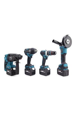 Chelikbei MK800 Akülü Vidalama Seti 4'lü Mavi