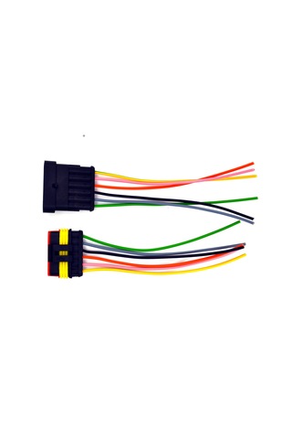1 Takım 6 Pin Kablolu Süper Seal Elektrik Soketi Su Geçirmez Konn