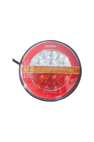 Led Yuvarlak 4 Fonksiyonlu Stop-sinyal-park-geri Vites 10-30v E9 Belgeli Sağ - Wolfram 40131