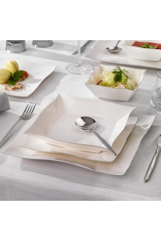 Schafer Lovise Yemek Takımı 24 Parça-platin Beyaz