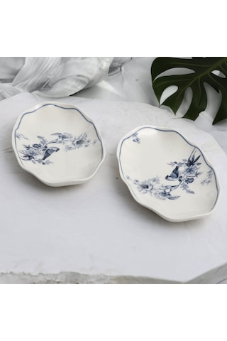 Güral Nesrin 2 Parça 25 Cm Bone Kayık Tabak - 1891