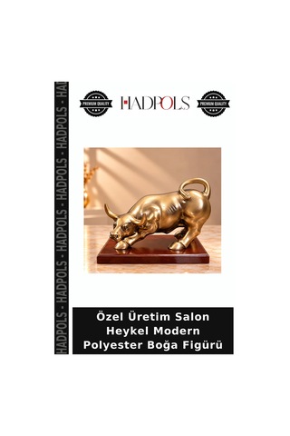 Özel Üretim Salon Heykel Modern Polyester Boğa Figürü