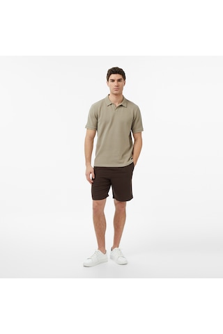 Nautica Erkek Bej Regular Fit Polo Yaka T-shirt Düz K65310t Bej