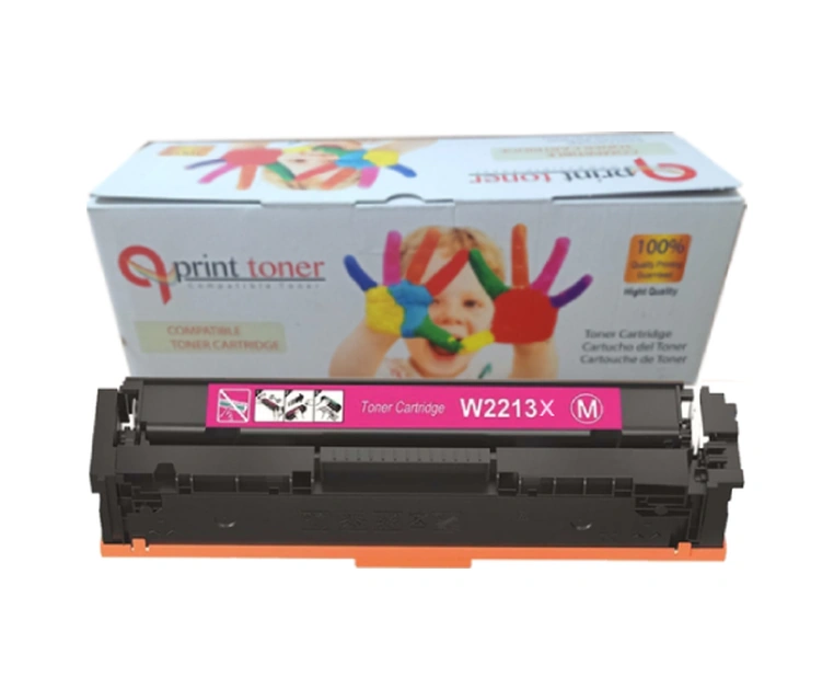 Qprint Hp W2213x 207x Uyumlu Toner Çipli Kırmızı Yüksek Kapasite Toner M255 Mfp M282 Mfp M283