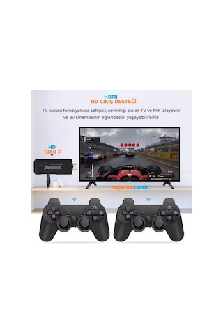 Sepetinegelsin X2 Plus Game Stick, Retro i, Hd Video Oyun Konsolu, 3d Retro Oyun, Dahili 30000 Oyun
