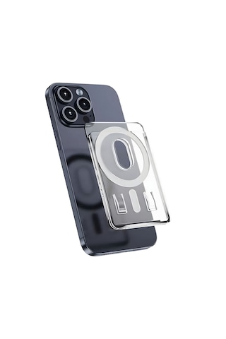 Magsafe Özellikli Manyetik Şeffaf Cüzdan Kartlık - Fc1091