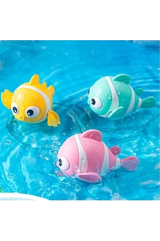 Kurmalı Balık Bebek Banyo Oyuncağı Tdrtr Çok Renkli