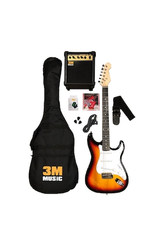 Elektro Gitar Set Sunburst