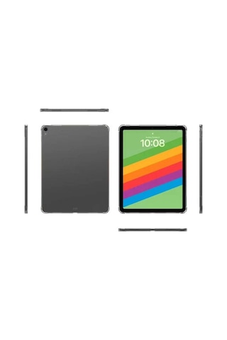 Apple Uyumlu iPad Air 11 2024 Kılıf Zore Tablet Nitro Anti Shock Silikon Kapak Arka Kapak