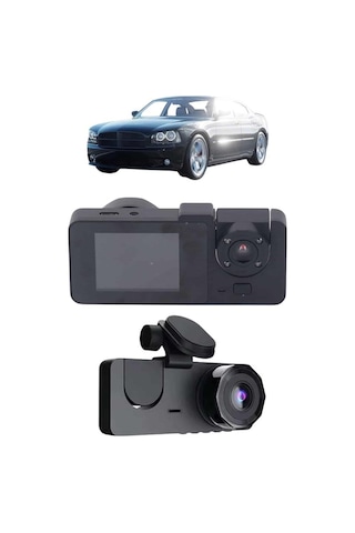 Tek Gece Görüşlü Dvr 3 Lensli Araç İçi Sürüş Kamerası Video Kaydedici Najmaddin