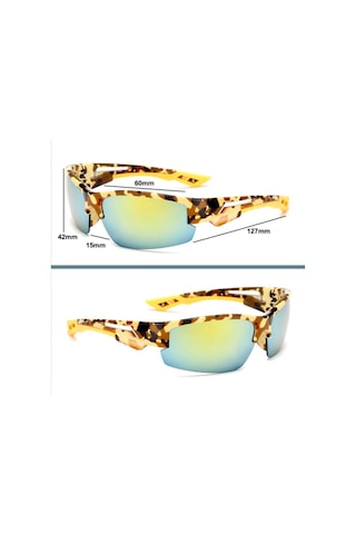 Omeniv Gold Kamuflaj Güneş Gözlüğü Sport Gözlük Kamp Outdoor UV