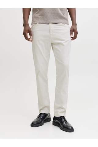 Jack & Jones Clark Finn Esnek Pamuklu Erkek Pantolon Beyaz