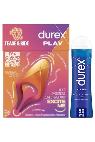 Durex Çoklu Erojen Bölge Uyarıcı + Hisset Kayganlaştırıcı Jel 50 ML